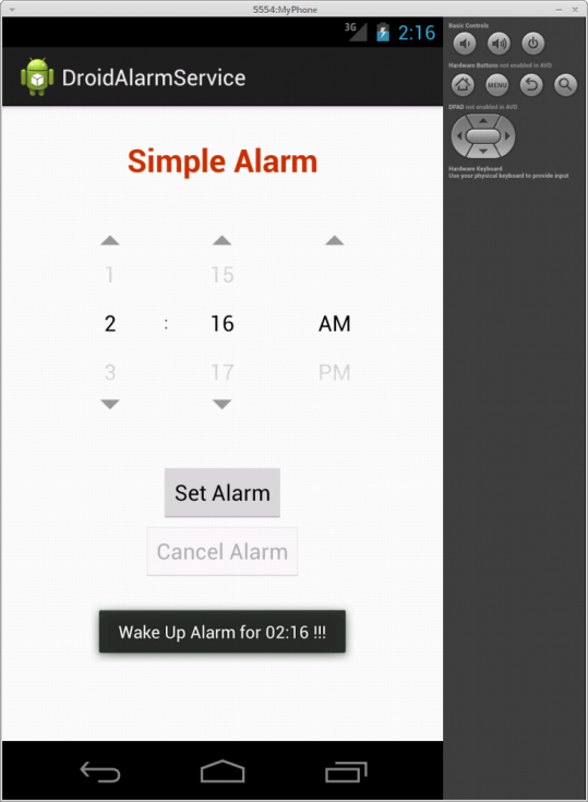 Alarm Toast Image