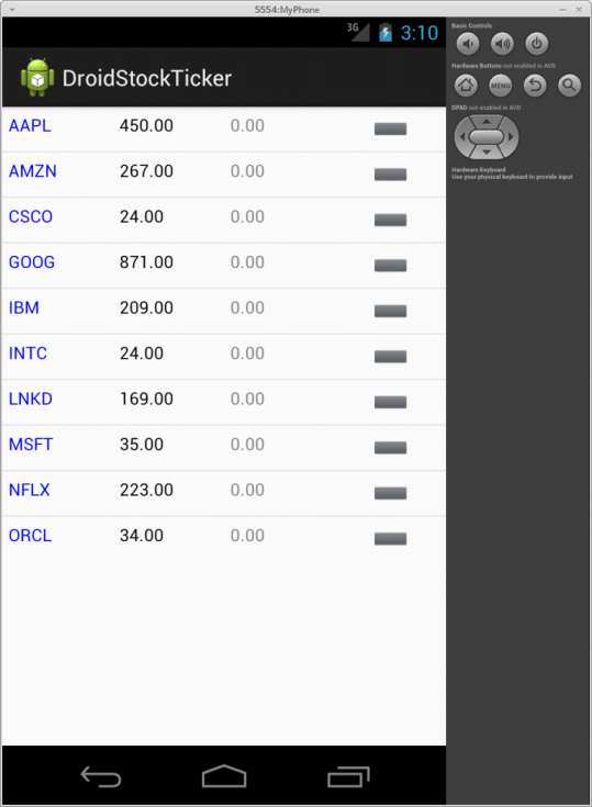 Stock Ticker App Image