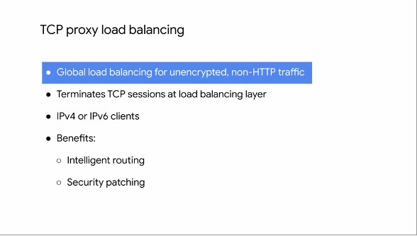TCP Proxy Load Balancing