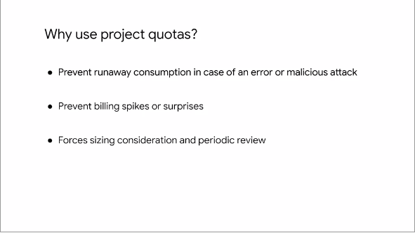 Why Project Quotas