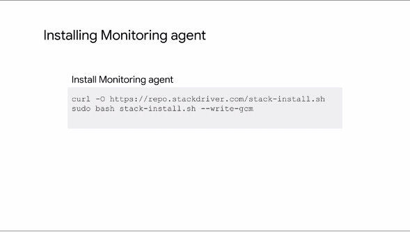 Install Monitoring Agent